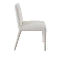 Hena Dining Side Chair Set of 2, Light Oat Polyester Upholstered Frame - BM338757