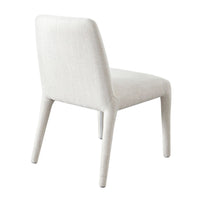 Hena Dining Side Chair Set of 2, Light Oat Polyester Upholstered Frame - BM338757