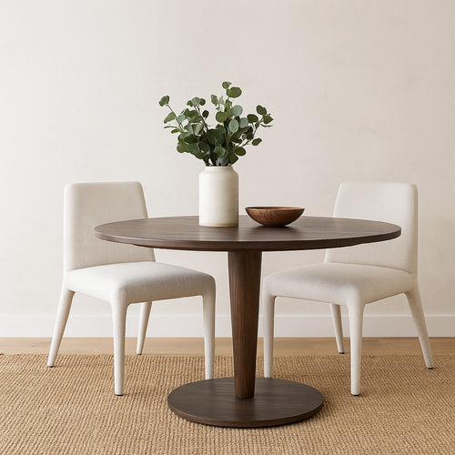 Hena Dining Side Chair Set of 2, Light Oat Polyester Upholstered Frame - BM338757