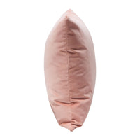Wily Accent Pillow Set of 2, 16 Inch Square, Blush Pink Velvet Fabric - BM338795