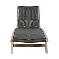 Gyoi Poolside Chaise Lounger, 5 Level Adjustment, 72 Inch Brown Wood Body - BM338901