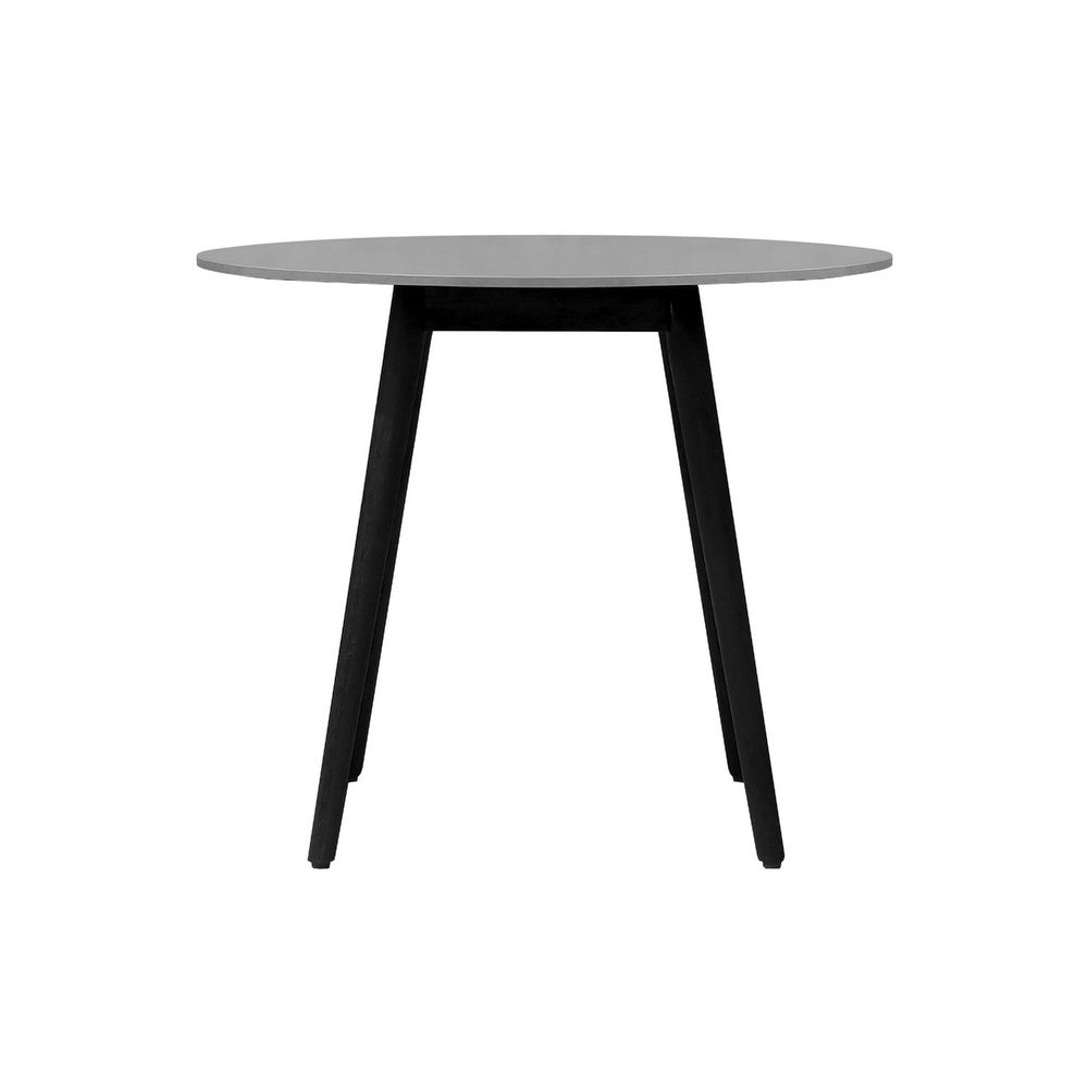 Kilo Outdoor Dining Table, 36 Inch Round Gray Superstone Top - BM338902