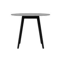 Kilo Outdoor Dining Table, 36 Inch Round Gray Superstone Top - BM338902