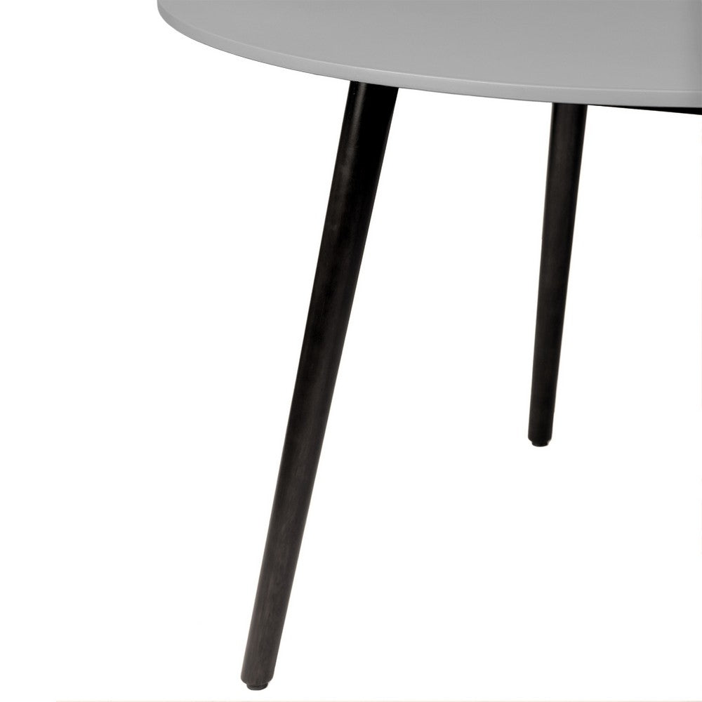 Kilo Outdoor Dining Table, 36 Inch Round Gray Superstone Top - BM338902