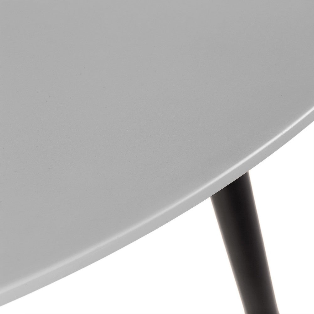 Kilo Outdoor Dining Table, 36 Inch Round Gray Superstone Top - BM338902