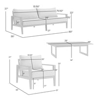 Lynn Rectangular Slatted Outdoor Coffee Table, 48 Inch, Black Metal - BM339108