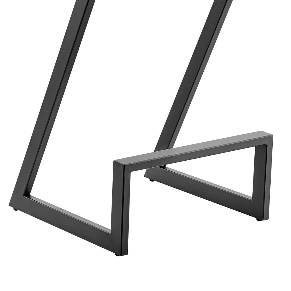 Alta Backless Counter Stool, Z Black Iron Footrest, Gray Faux Leather - BM339147