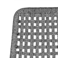 Gynn Outdoor Rocking Chair, Gray Rope Woven, Black Eucalyptus Frame - BM339182