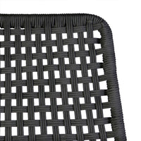 Gynn Outdoor Rocking Chair, Black Rope Woven, Light Brown Eucalyptus - BM339183