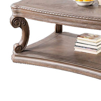 Olane Coffee Table, Weathered Oak Brown Wood, Rustic Farmhouse 52 Inch - BM339209