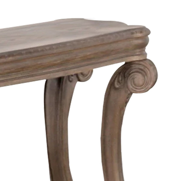 Olane Sofa Table, Weathered Oak Brown Wood, Rustic Farmhouse 54 Inch - BM339211