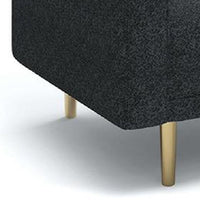 Remy Accent Sofa Chair, Black Boucle Seat with Metallic Undertone, Gold Legs - BM339216