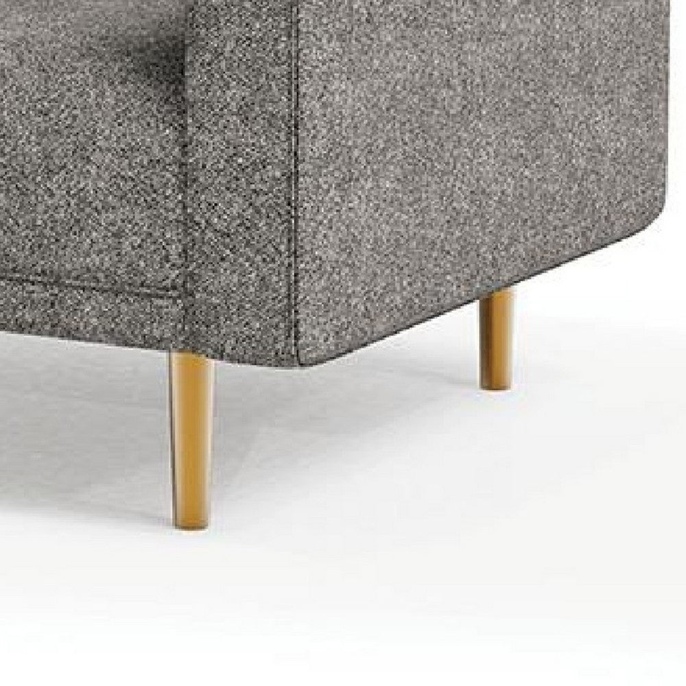 Remy Accent Sofa Chair, Charcoal Gray Boucle Fabric, Bench-Style Seating - BM339218