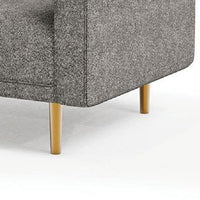 Remy Accent Sofa Chair, Charcoal Gray Boucle Fabric, Bench-Style Seating - BM339218