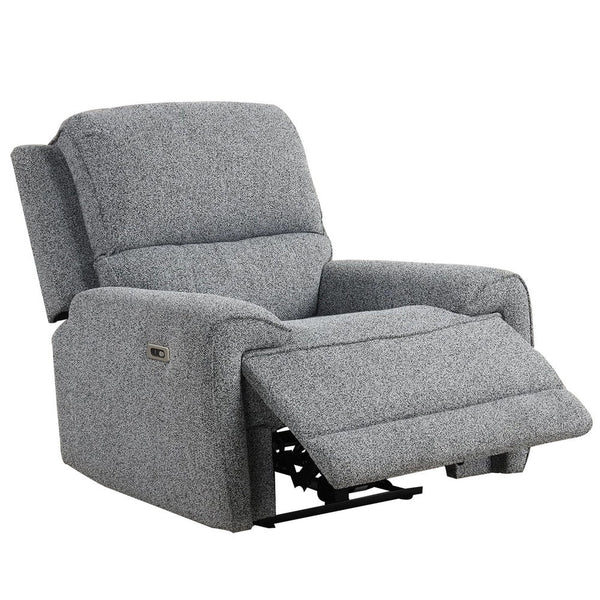 Cote Power Recliner Chair, Gray Boucle, Pillow Top Arms, Solid Wood - BM339223