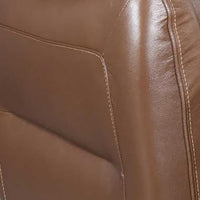 Teren Power Recliner Chair, Rich Caramel Brown Leather Match, Foam - BM339229