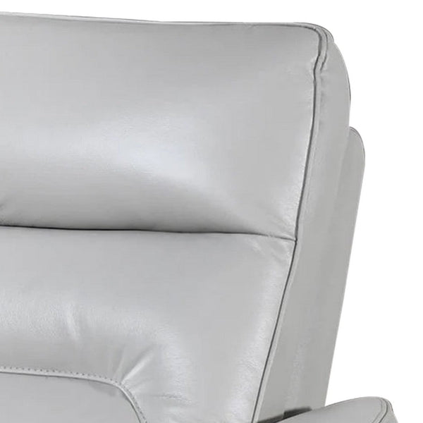 Teren Power Recliner Chair, Rich Taupe Leather Match, Foam - BM339230