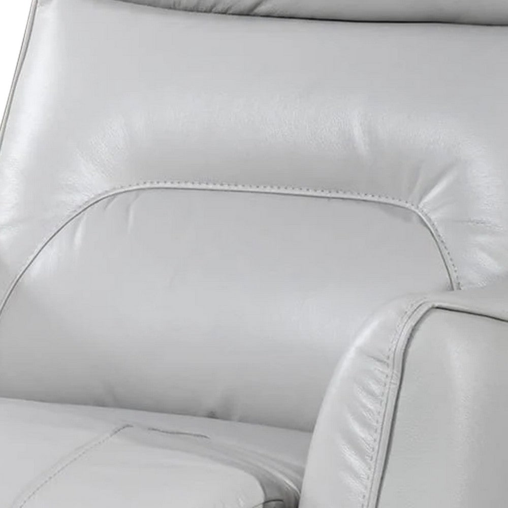 Teren Power Recliner Chair, Rich Taupe Leather Match, Foam - BM339230