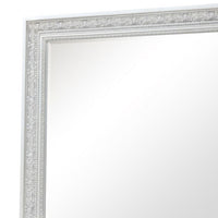 Miamy Dresser Mirror, 44 Inch Cream White Wood Frame, Bevelled Edge - BM339234