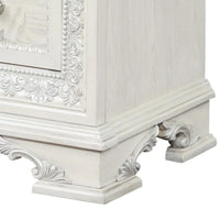 Miamy Nightstand, USB, 2 Drawers, Cream White Wood, 29 Inch - BM339235