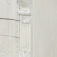 Naddy Nightstand, 2 Drawers, USB, Wire Brushed White Wood, 30 Inch - BM339237