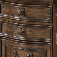 Leova Nightstand, 2 Drawers, USB A-C, 31 Inch Dark Brown Wood - BM339241