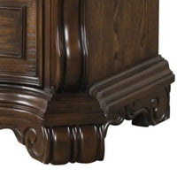 Leova Nightstand, 2 Drawers, USB A-C, 31 Inch Dark Brown Wood - BM339241