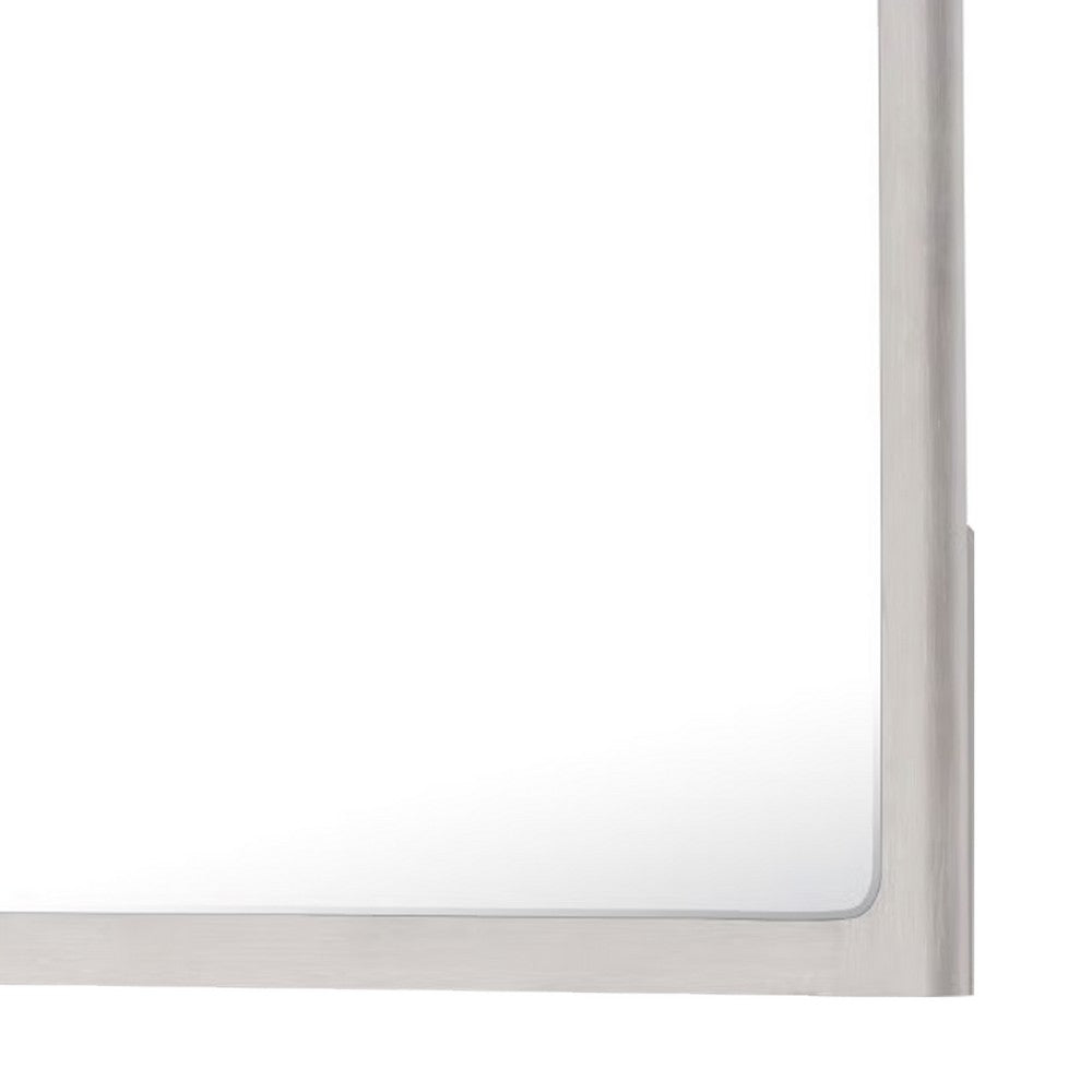 Thorne Dresser Mirror, 40 Inch White Oak Rubberwood, Beveled Edge - BM339242