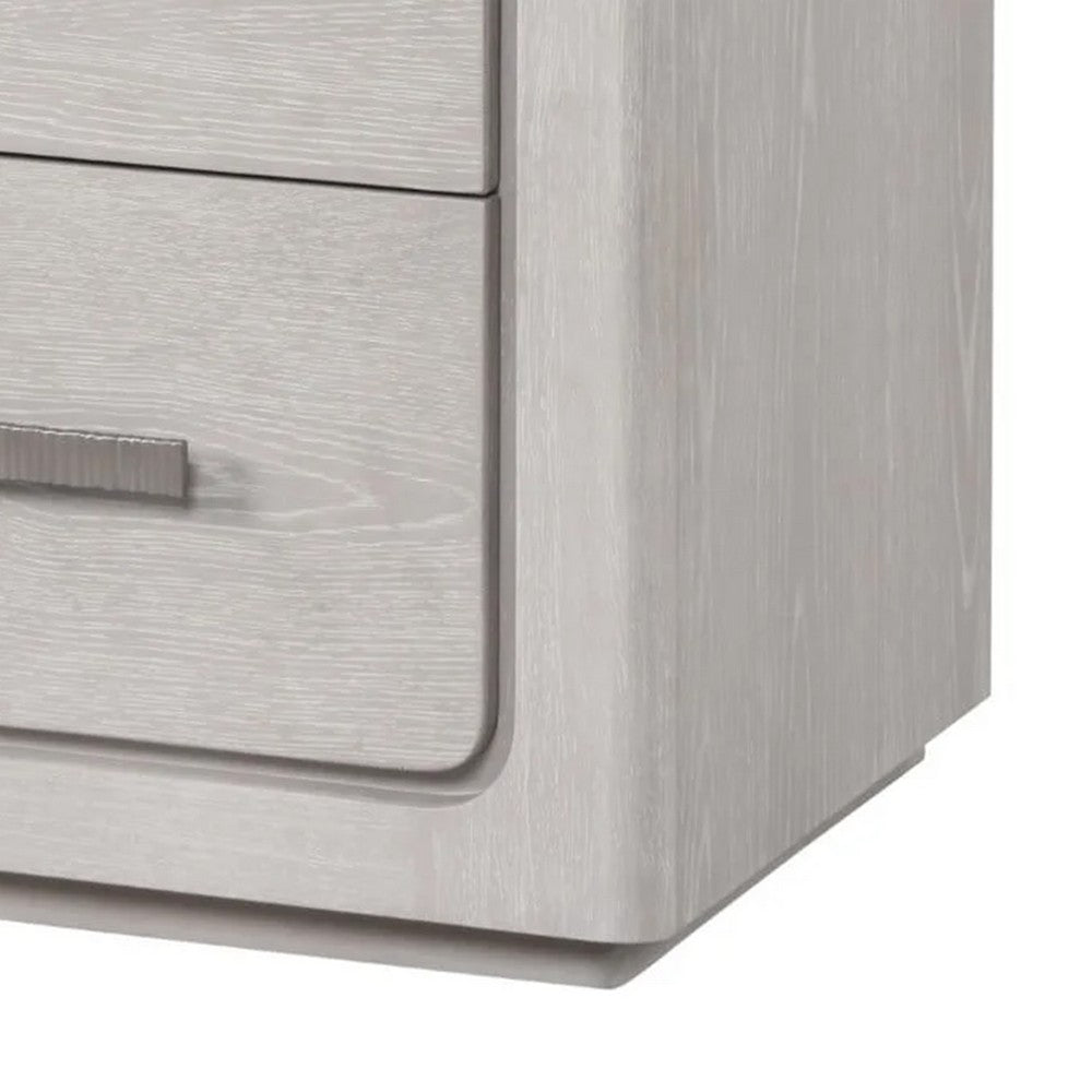 Thorne Nightstand, White Oak Solid Rubberwood, 27 Inch - BM339243