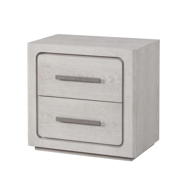 Thorne Nightstand, White Oak Solid Rubberwood, 27 Inch - BM339243