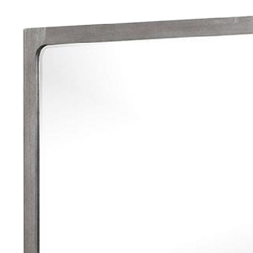 Thorne Dresser Mirror, Warm Gray Rubberwood, Beveled Edge, 40 Inch - BM339244