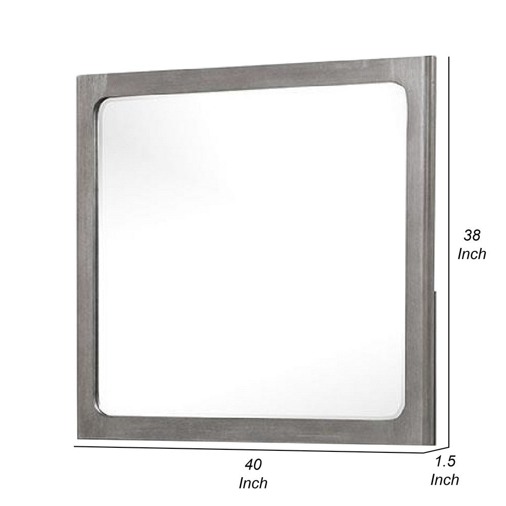 Thorne Dresser Mirror, Warm Gray Rubberwood, Beveled Edge, 40 Inch - BM339244