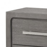 Thorne Nightstand, 2 Drawers with Top Felt Lining, Warm Gray, 27 Inch - BM339245