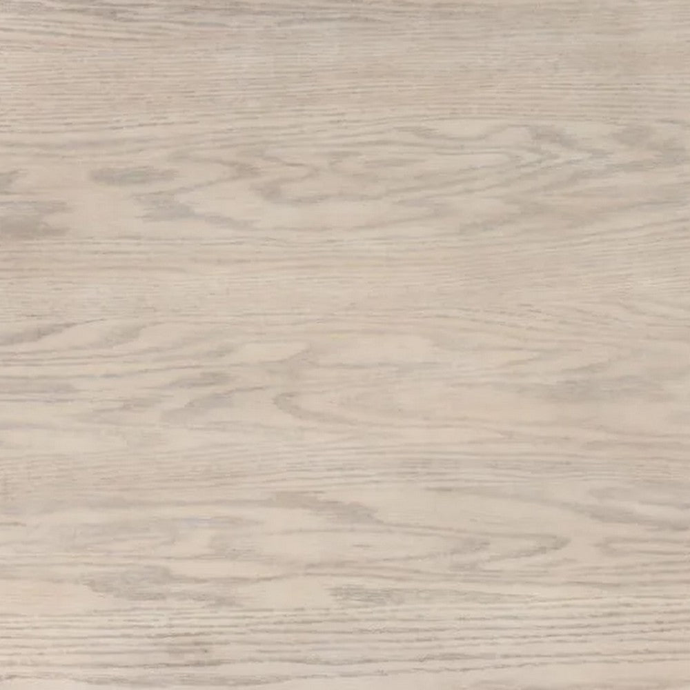 Yely Round Dining Table, Shaker-Style Legs, Natural Oak Rubberwood, 42 Inch - BM339250