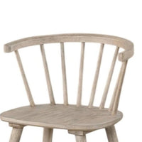 Yely Dining Chair Set of 2, Spindle Back and Shaker Legs, Black Wood - BM339251