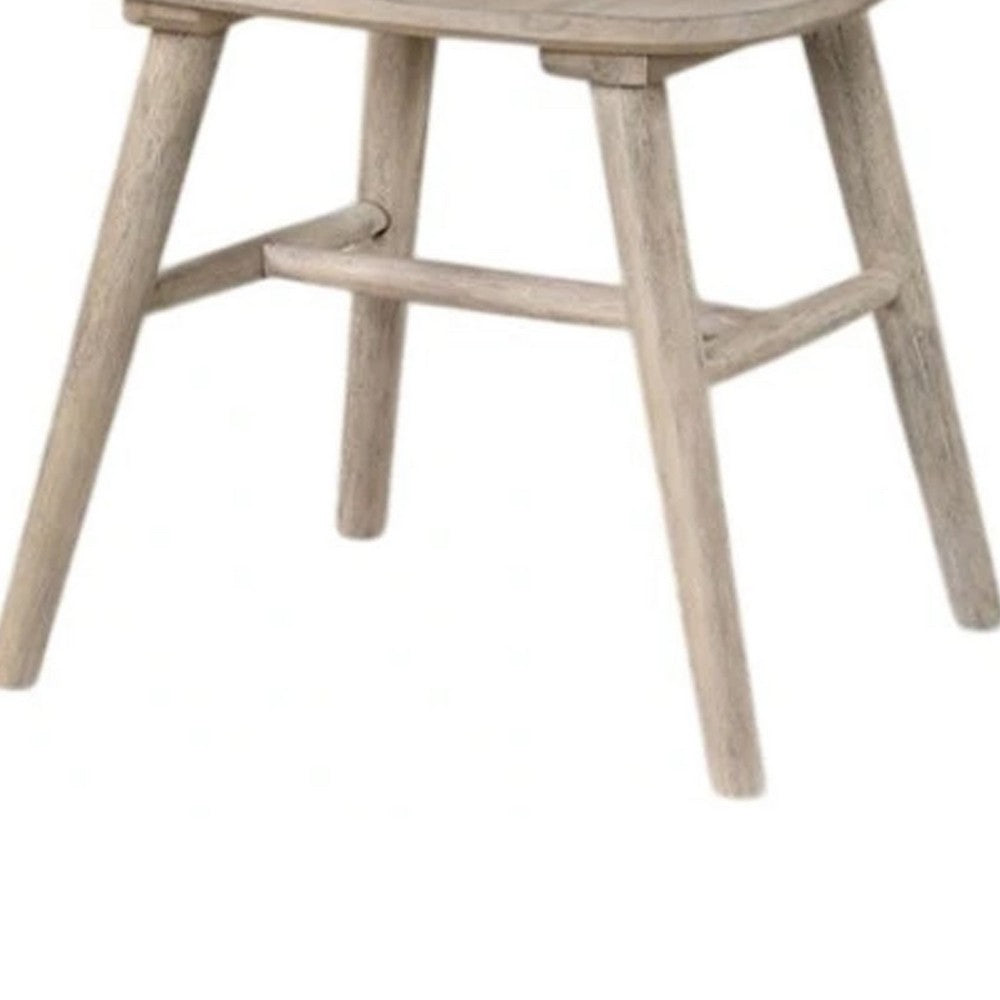 Yely Dining Chair Set of 2, Spindle Back and Shaker Legs, Black Wood - BM339251