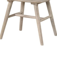 Yely Dining Chair Set of 2, Spindle Back and Shaker Legs, Black Wood - BM339251