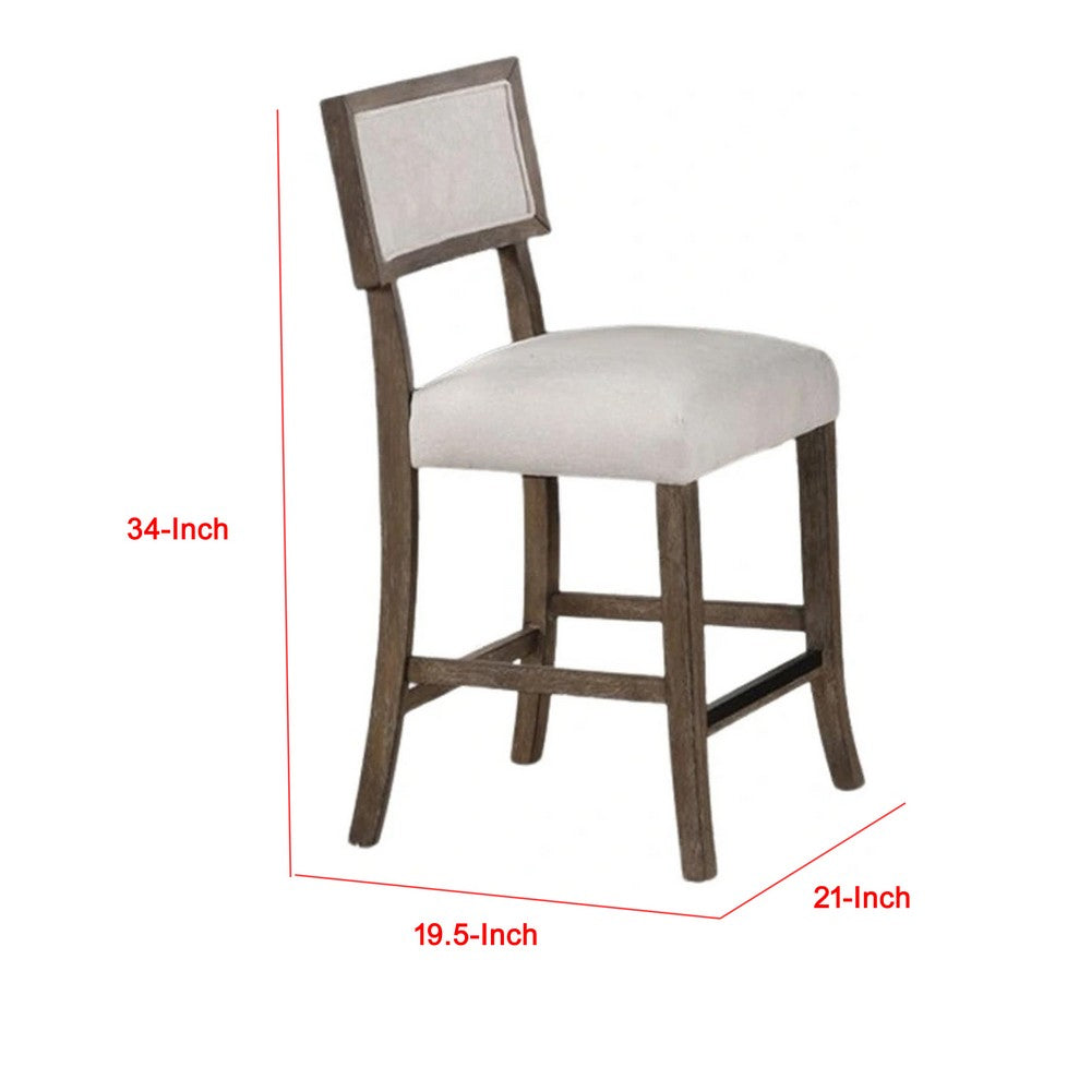 Asten Side Dining Chair Set of 2, Curved Back, Dark Walnut Brown, Gray Seat - BM339267