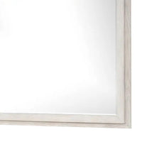 Loji 48 Inch Dresser Mirror, Weathered Gray Frame, Solid Rubberwood - BM339294