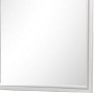 Broy 40 Inch Dresser Mirror, Champagne Gray Wood, Rounded Edges - BM339299