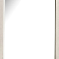 Hyao Dresser Mirror, White Wash Veneer, 38 Inch Square Frame - BM339310