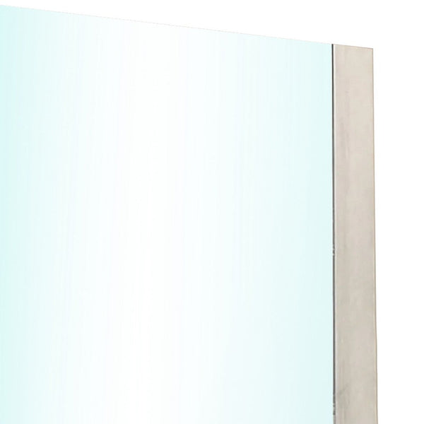 Nomi Dresser Mirror, 44 Inch White Wash Rectangular Wood Frame - BM339314