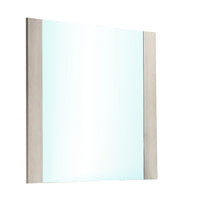 Nomi Dresser Mirror, 44 Inch White Wash Rectangular Wood Frame - BM339314