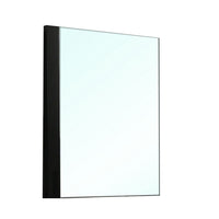 Suni Dresser Mirror, 40 Inch, Sleek Piano Black Wood, Frameless Design - BM339330