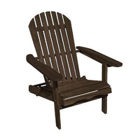Geli Outdoor Adirondack Chair, Slatted Back, Weathered Gray Wood - BM339338