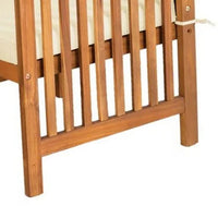 Kaila Outdoor Armchair Set of 2, Beige Cushions, Natural Brown Wood - BM339341