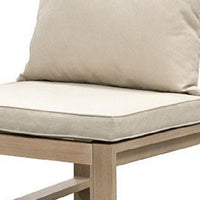 Beli Outdoor Side Chair Set of 2, Washable Beige Covers, Natural Brown - BM339344