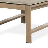 Beli Outdoor Side Chair Set of 2, Washable Beige Covers, Natural Brown - BM339344