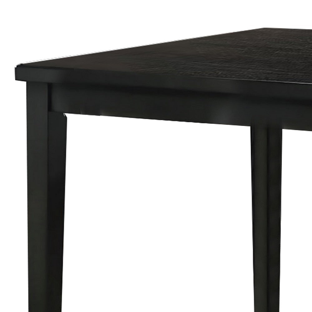 Heni Counter Height Table, 48 Inch Rectangular Top, Dark Walnut Brown - BM339353