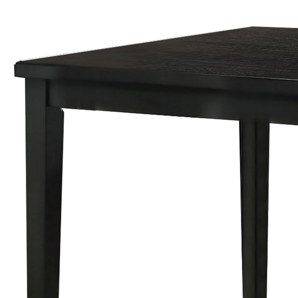 Heni Counter Height Table, 48 Inch Rectangular Top, Dark Walnut Brown - BM339353